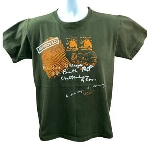 Vintage 1990’s Mickey Mouse Jerry Leigh Green Graphic T-Shirt 17x23 Small